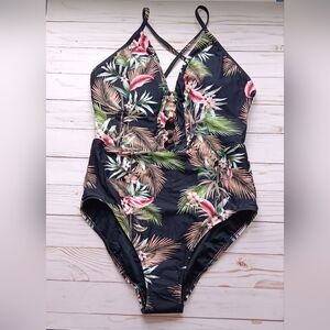 Seafolly Women's One Piece Swimsuit US Sz. 10 Ocean Alley style 10842-615